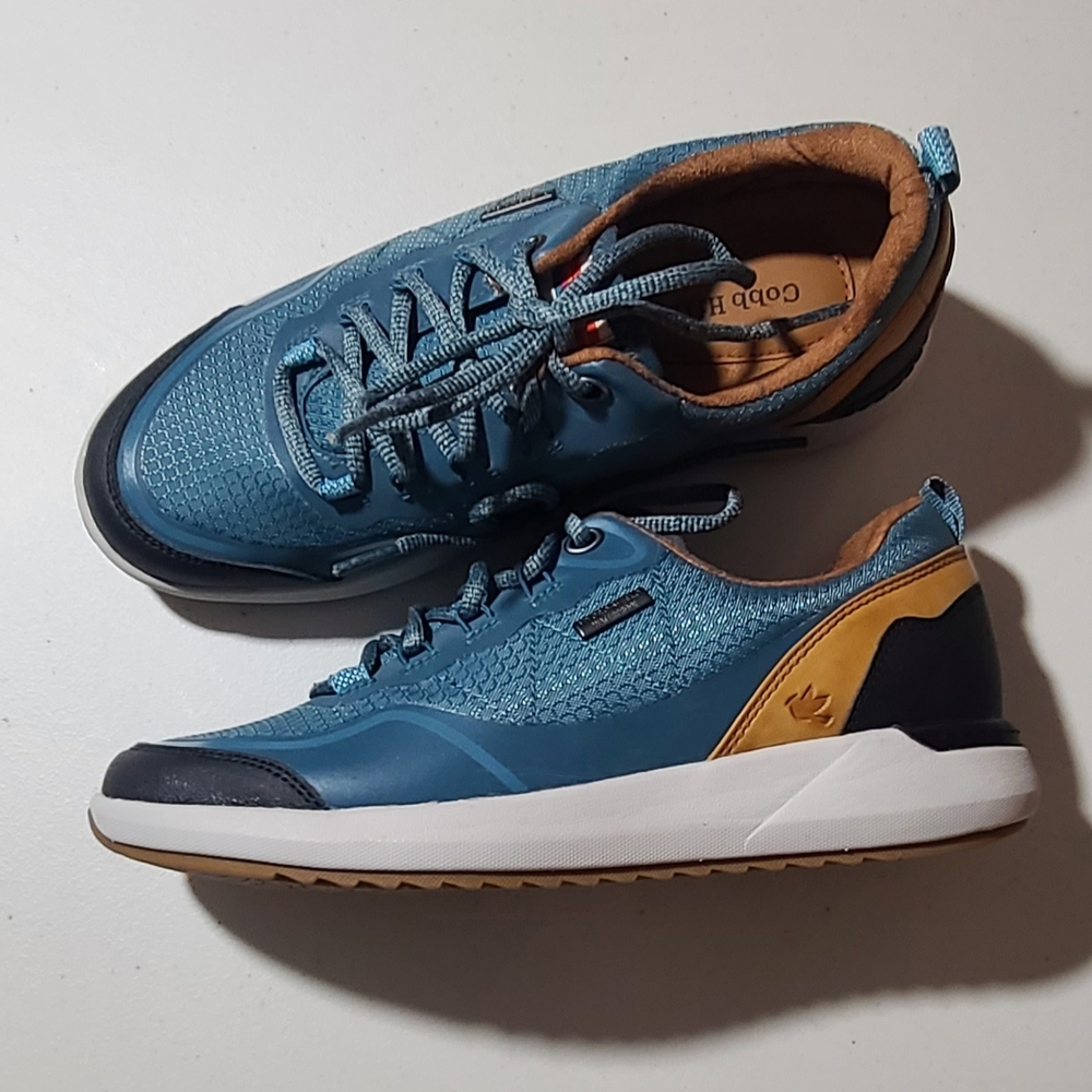 Good Man Brand Blue and Tan Sneakers